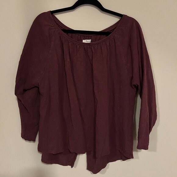 Madewell Maroon Top - Picture 1 of 3